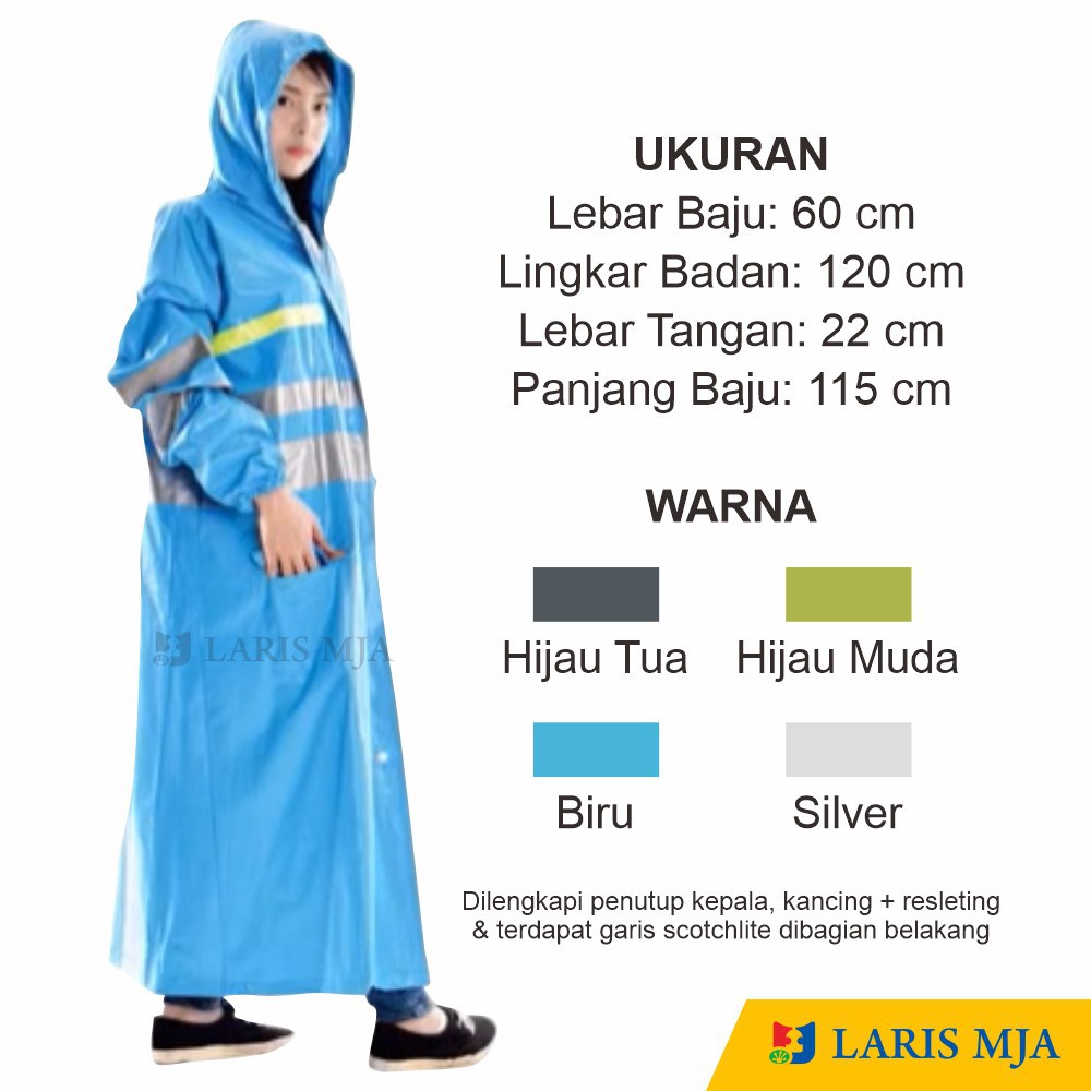 Jas Hujan Gamis Elmondo Stardust 918