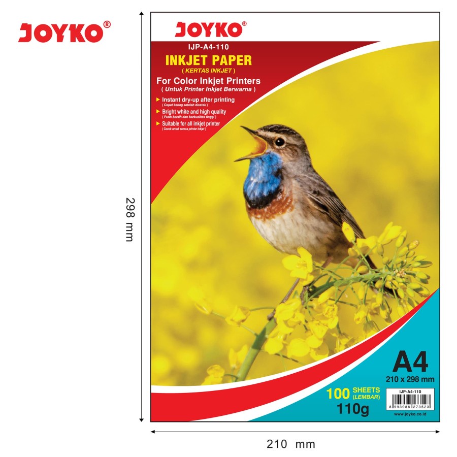 

Joyko Kertas Foto Inkjet Paper A4 110gram IJP-A4-110