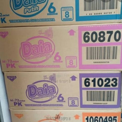

Deterjan Daia Pawder Renceng Dus 57 G X 72 Pcs