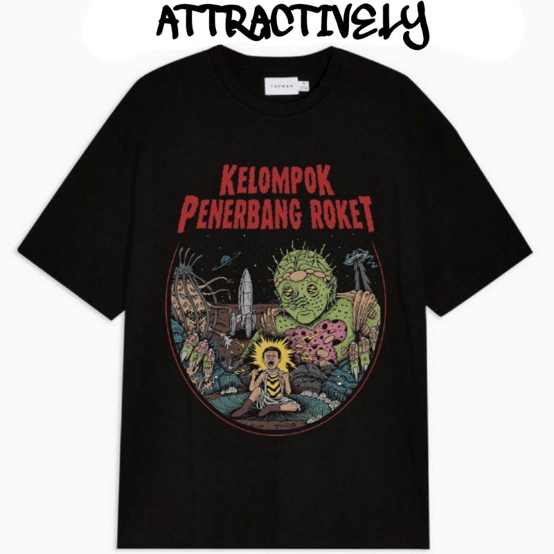 KAOS BAJU KELOMPOK PENERBANG ROKET - KAOS BAND KPR MUSIK - OVERSIZE