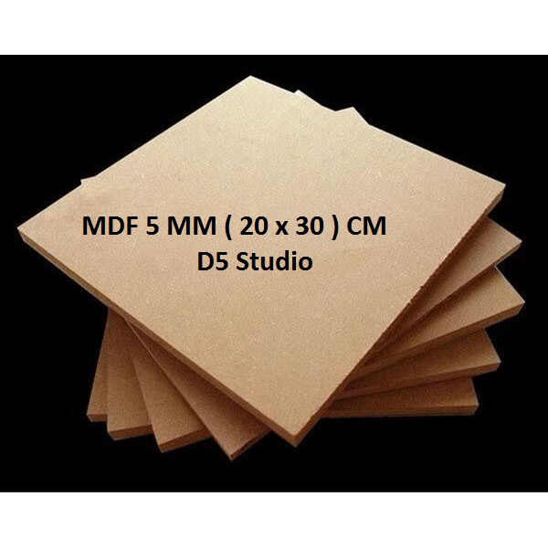 PAPAN KAYU MDF 5 MM UKURAN ( 20 x 30 ) CM