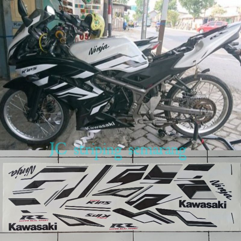 striping ninja rr 2015 putih