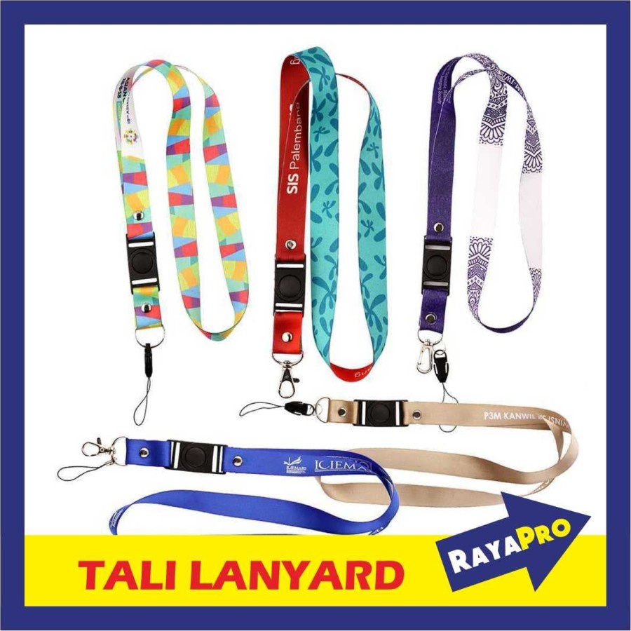 

Tali Lanyard Atau Tali ID Card Flashdisk Kartu Printing Full Colour