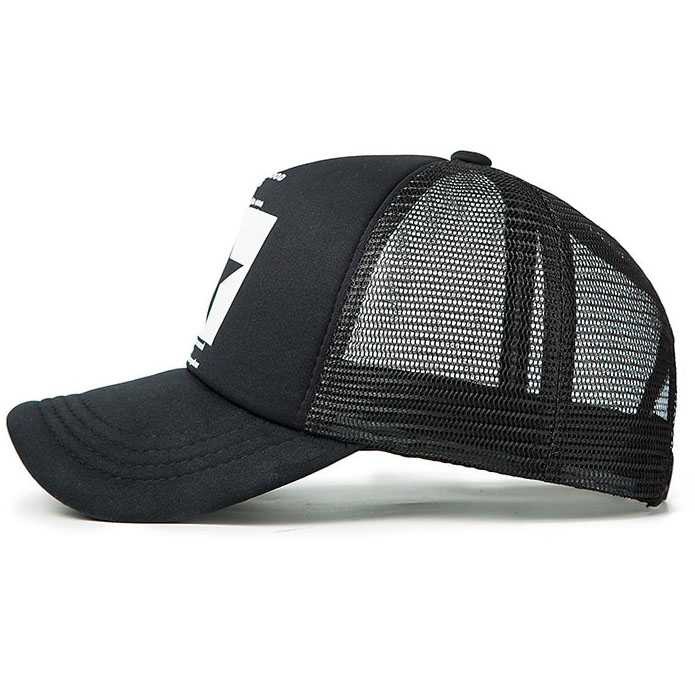 Topi Trucker Baseball Star Quick Drying Mesh