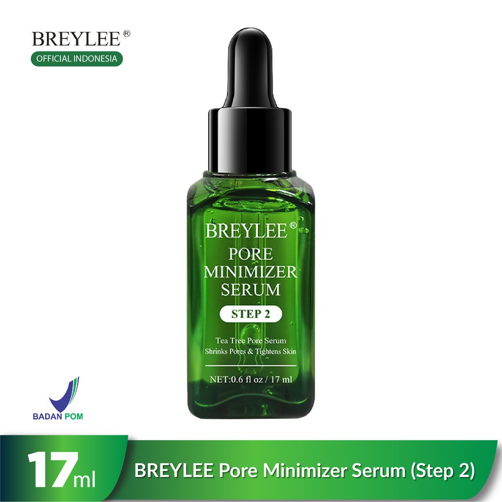 BREYLEE Step 1 Blackhead Remover Mask | Step 2 Pore Minimizer Serum 17ml BPOM