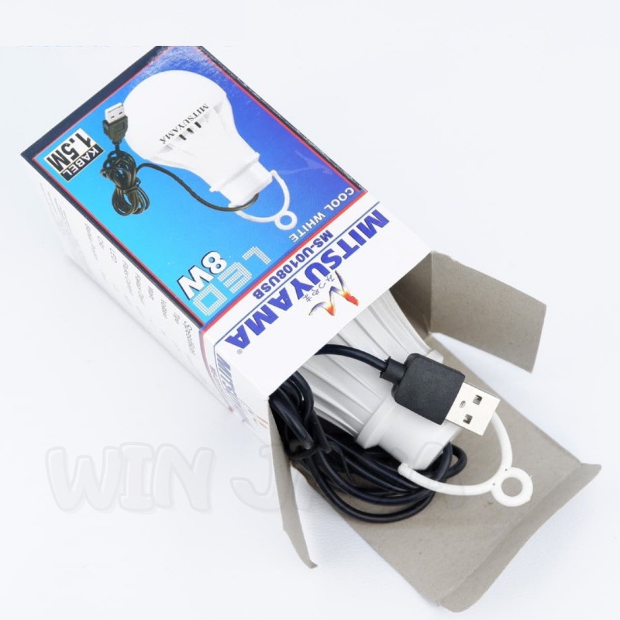 LAMPU KABEL USB 8 WATT MITSUYAMA LAMP EMERGENCY CABLE BOHLAM USB