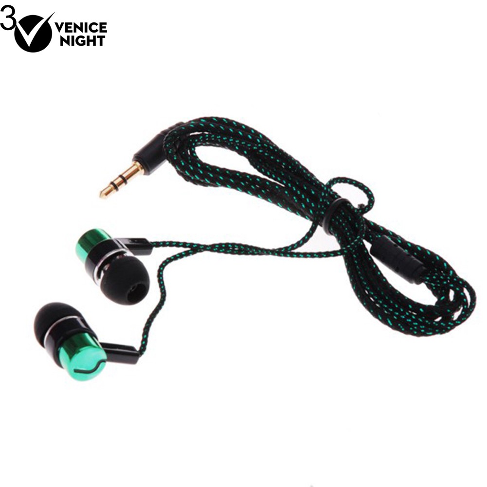 Earphone In-Ear Stereo Bass Bahan Metal dengan Jack 3.5mm