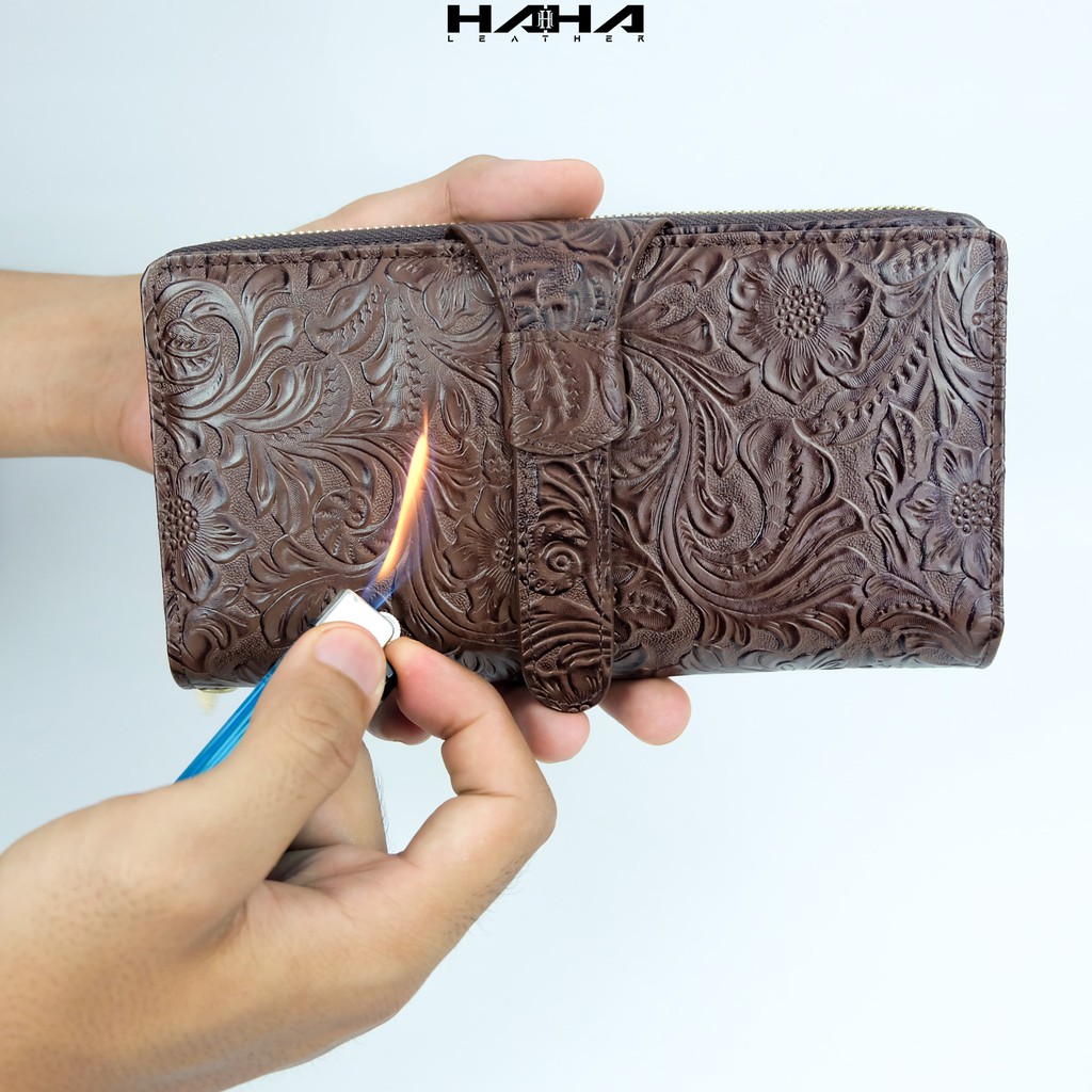 Dompet TIAZA Kulit Sapi Wanita Perempuan Cewek Muat HP - Originale Leather Wallet