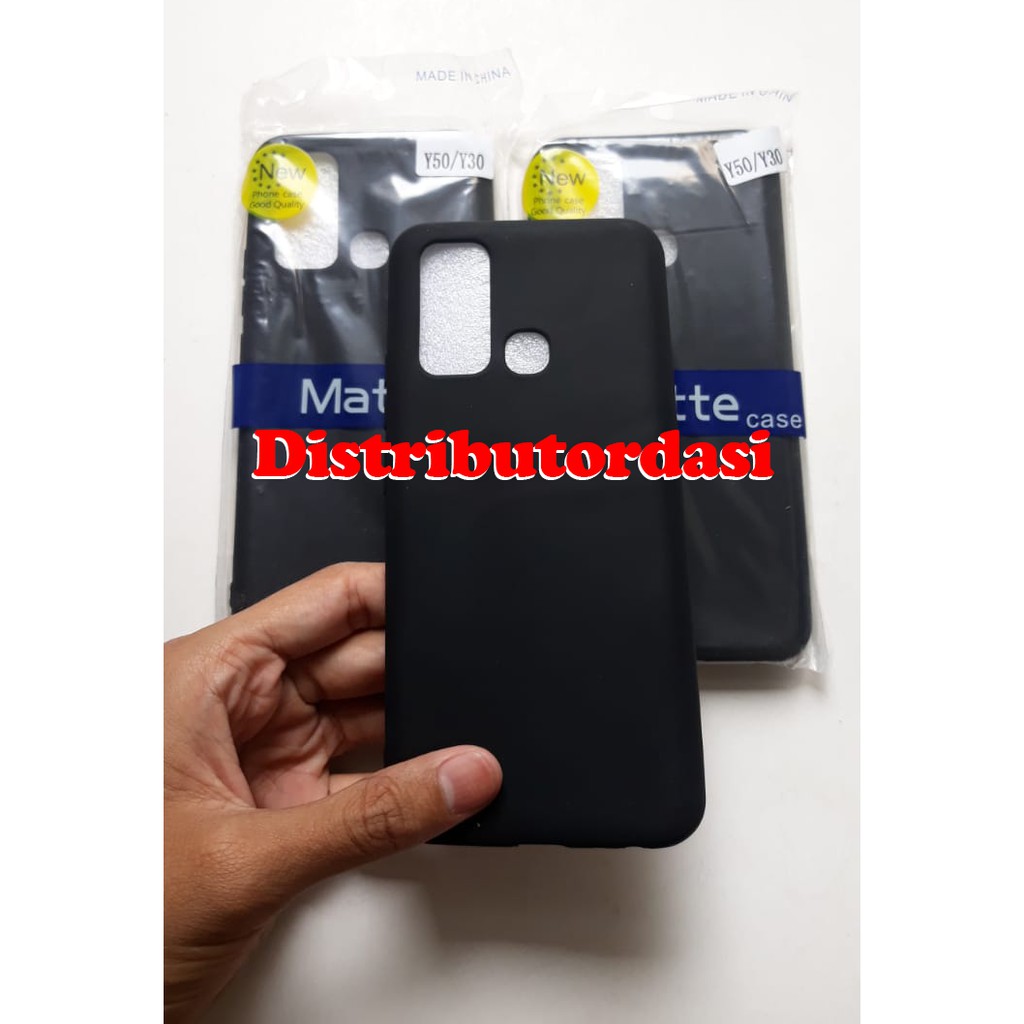 SOFTCASE CASE TPU SILIKON CASING KONDOM blackmatte case vivo y50/y30 ready stok grosir