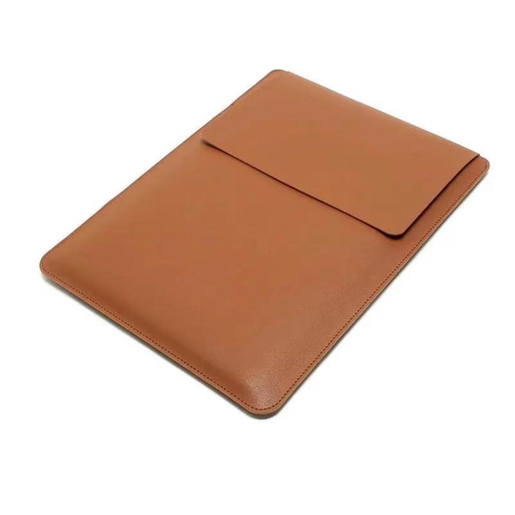 Tas Sarung Laptop Softcase Macbook Air Pro M1 M2 Sleeve Imported Slim PU Leather Size 11 12 13 14 15 16 inch