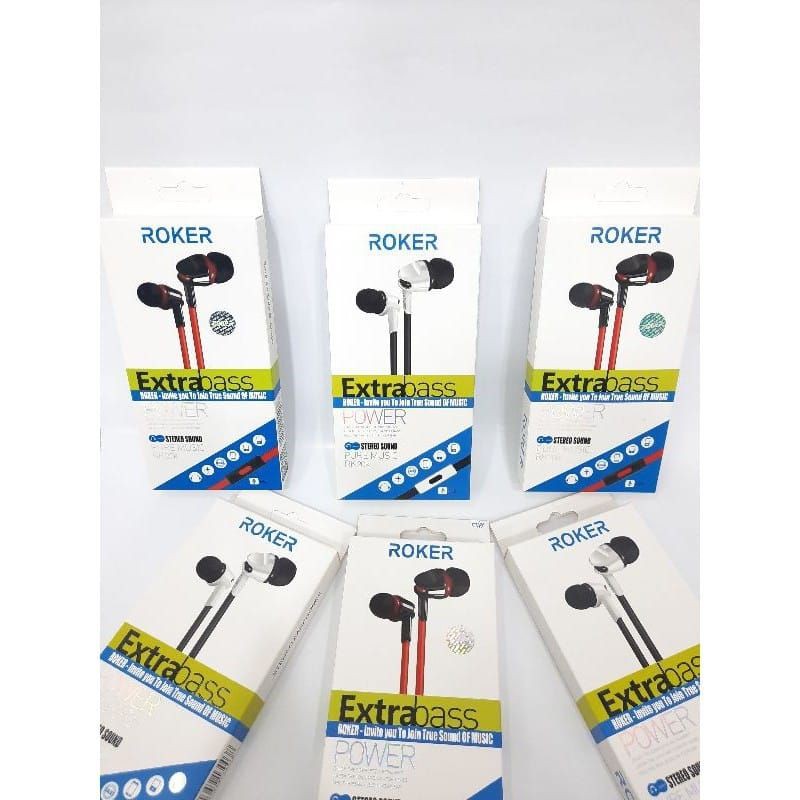 Handsfree Headset ROKER RK20K EXTRABASS Earphone ROKER RK20K EXTRA BASS