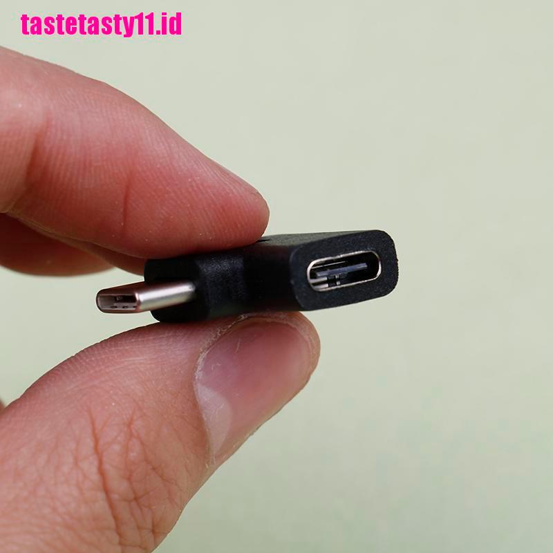 Konverter Sudut Kanan 90 Derajat USB 3.1 Tipe C Male Ke Female USB-C