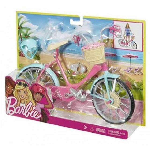 Barbie bicycle sepeda barbie anak kids toodler princess game toys cewek perempuan mainan education