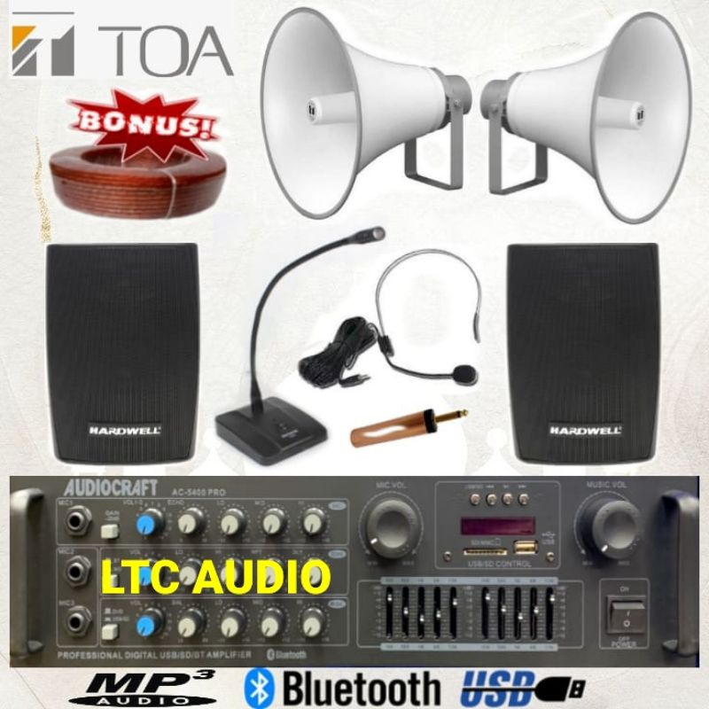 PAKET SOUND SYSTEM TOA MUSHOLA & MASJID UNTUK LUAR - DALAM (IBADAH 1D)
