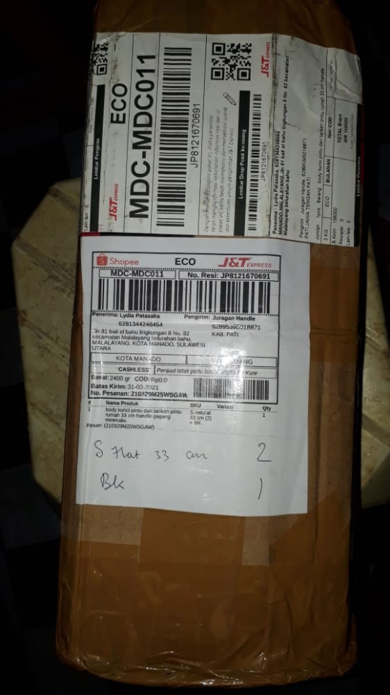 Body Kunci Pintu Dan Tarikan Pintu Rumah 33 Cm Handle Gagang Minimalis