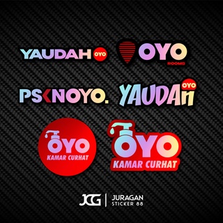 Jual stiker oyo / stiker oyo garage / stiker yaudah oyo / stiker viral ...