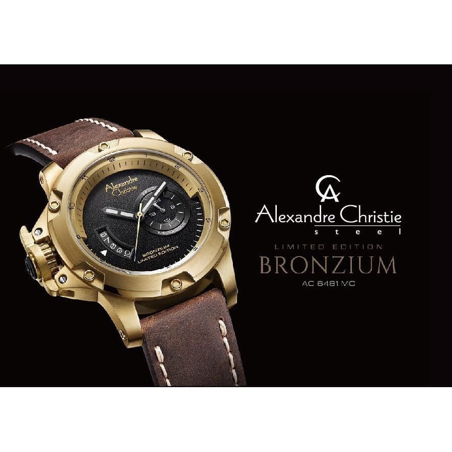 ALEXANDRE CHRISTIE 6481 MA BRONZIUM LIMITED EDITION PRIA ORIGINAL GARANSI 1TAHUN