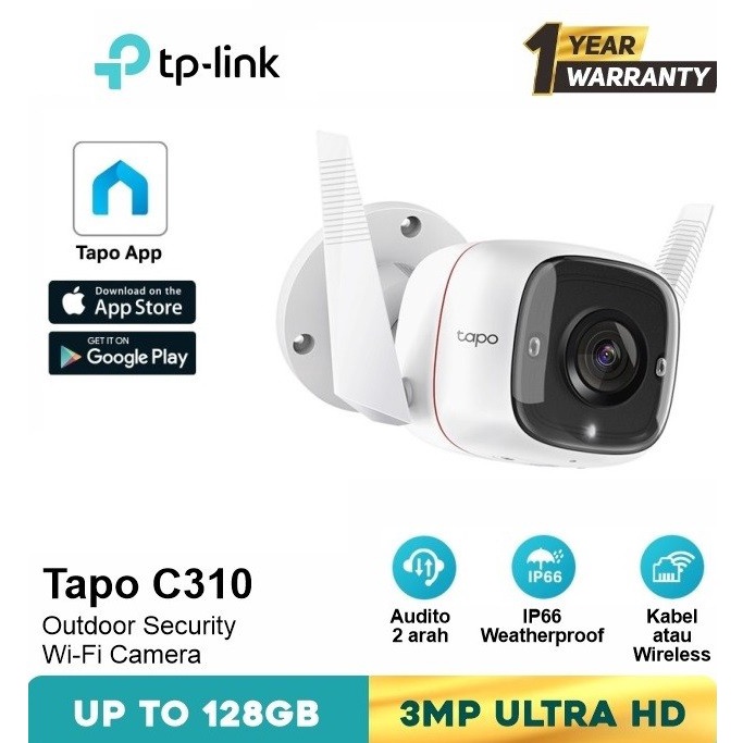 TP-Link Tapo C310 3MP Outdoor Security Wi-Fi Camera