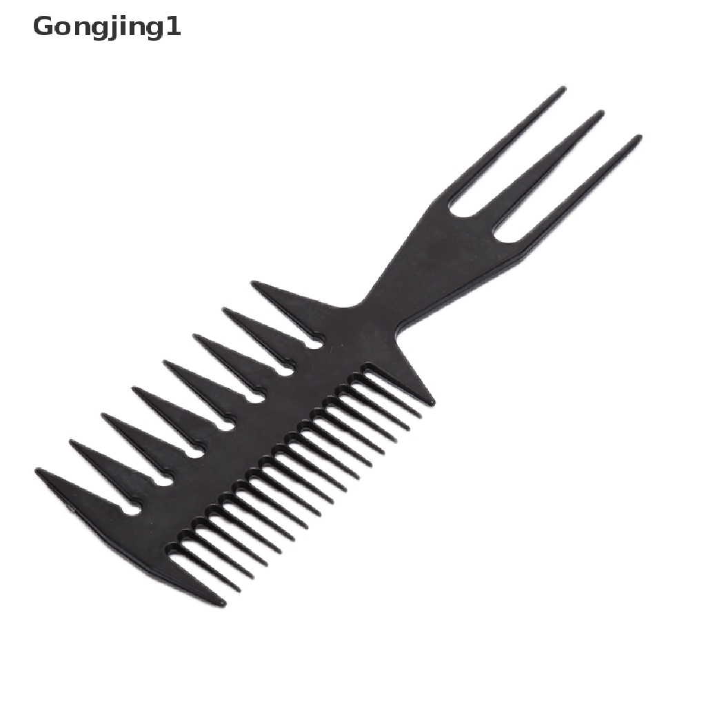 Gongjing1 Sisir Brush Dengan Gagang Kayu Untuk Salon / Barber