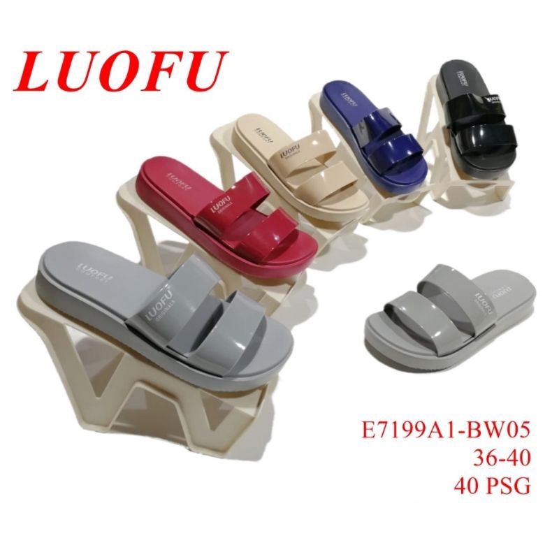 LUOFU E7199A1 BW05 SANDAL SELOP WANITA RINGAN