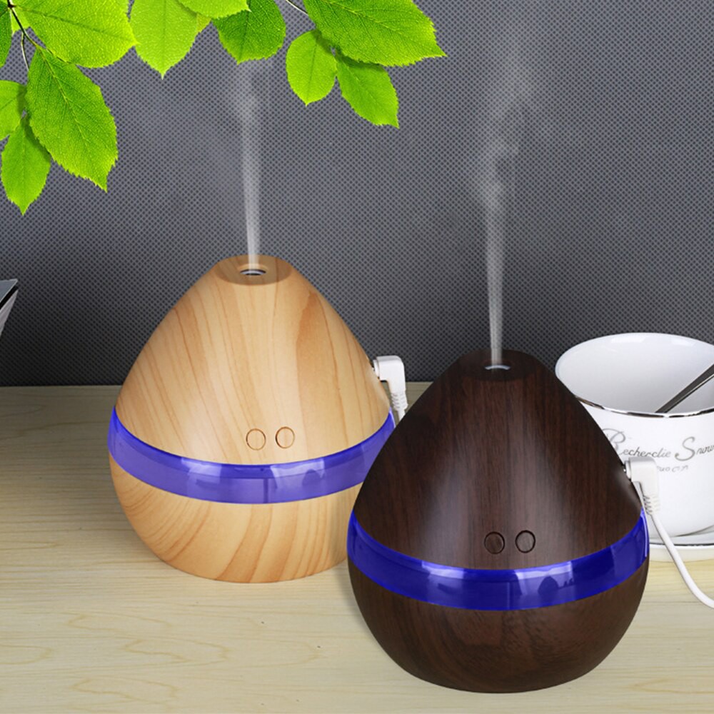 Pelembab Udara Humidifier Ultrasonic Taffware Humi H218 Diffuser Aromatherapy Wood 300ml