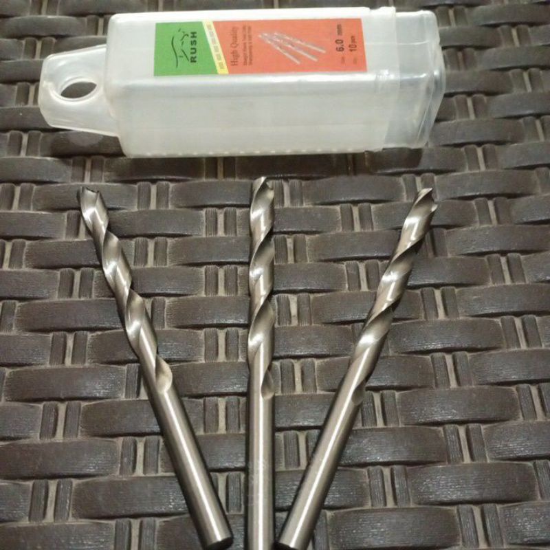 mata bor besi dan kayu 6mm