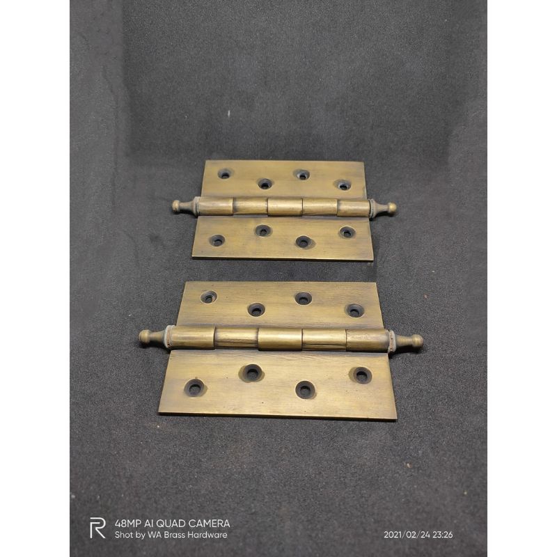 Engsel Pintu Kuningan 4 inch Tebal Dapat 2 pcs