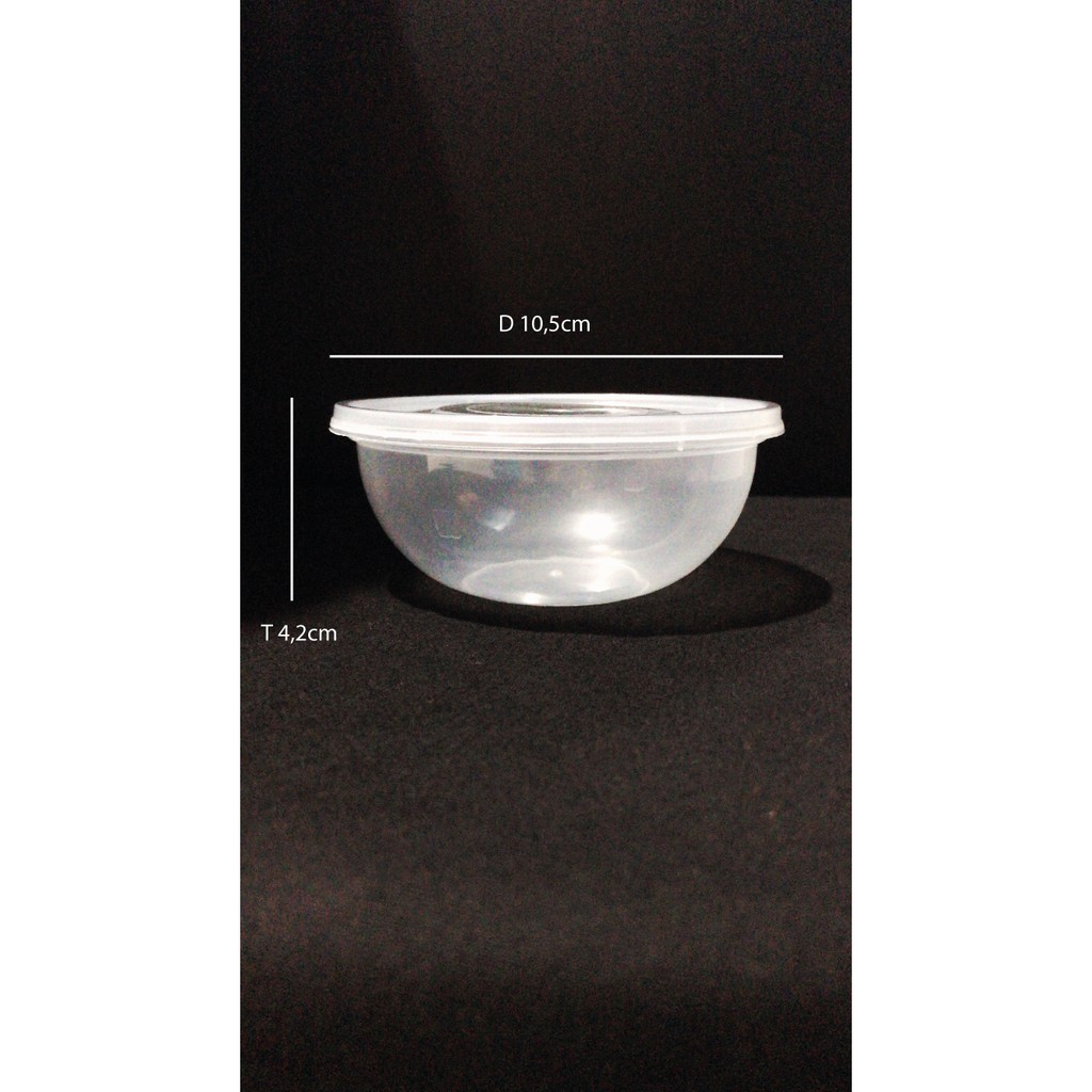 Thinwall 200ml / 300ml / 400ml - mangkok plastik+tutup - mangkok makanan - penyimpanan makanan