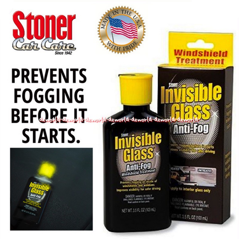 Stoner Invisible Glass Anti Fog Cairan Membersihkan Menjernihkan 103ml