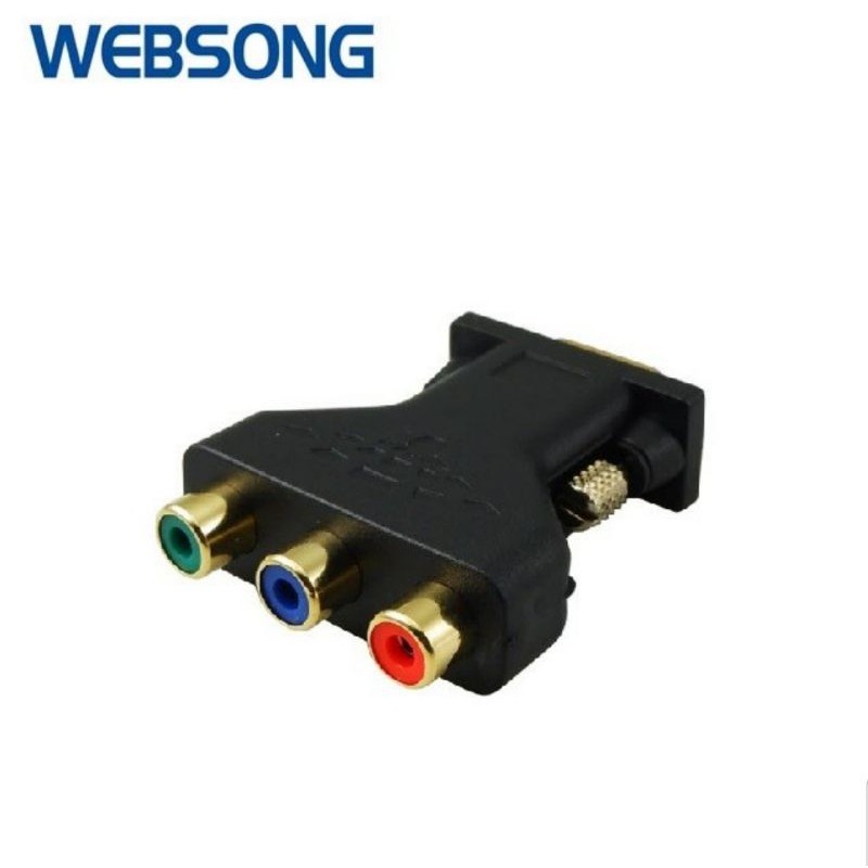 Connector RGB Component Female to VGA Male websong