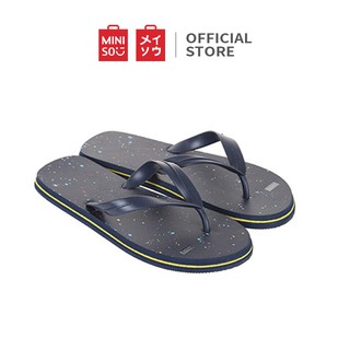  MINISO  Sandal  Jepit Flip Flops Pantai Pria Simple Lembut 