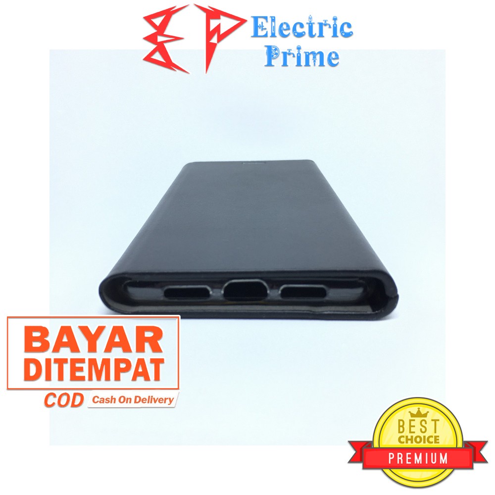 Casing Xiaomi Mi 8 Lite Flip Case Cover Bahan Leather Kulit Tebal