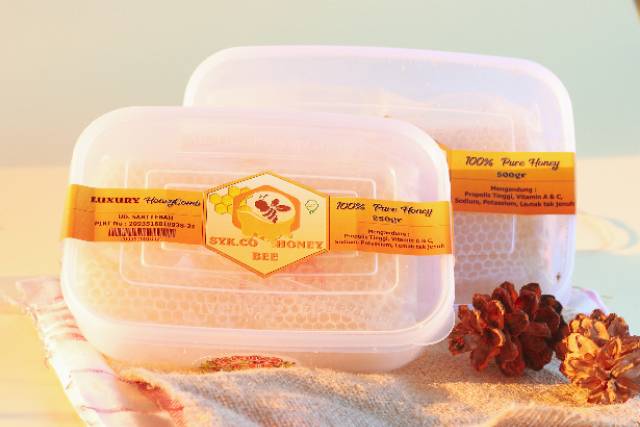 

Sarang madu melifera 250gr ( murni + BPOM ) Syk.co_Honeybee