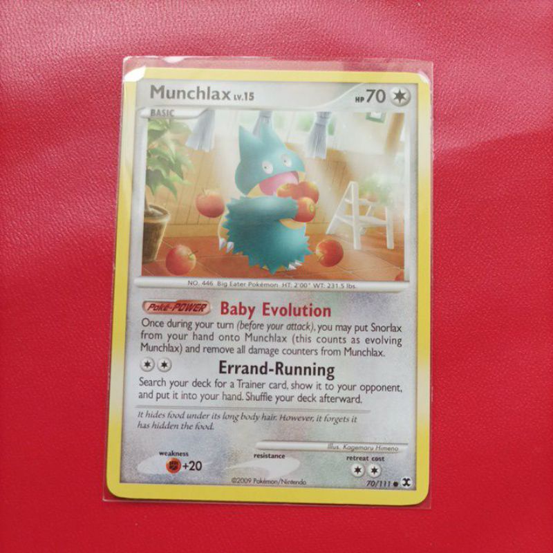 POKEMON MUNCHLAX RISING RIVALS 70/111 NOT MINT NON FOIL