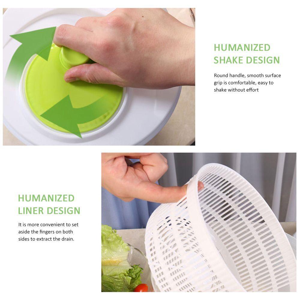 [Elegan] Salad Spinner Dehidrator Multifungsi Yang Berguna Cuci Drain Rak Penyimpanan Keranjang Buah