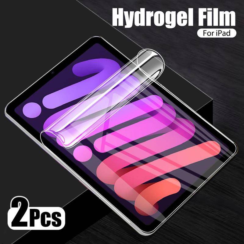 2pcs Hydrogel Film Matte for iPad 9.7 Air 2 3 4 10.5 10.9 2020 2021 Pro 11 12.9 10.2 7th 8th 9th  Screen Protector Blueray For Ipad Mini 6 5 4 3 1 2020 2021 Soft Film No Glass Accessories