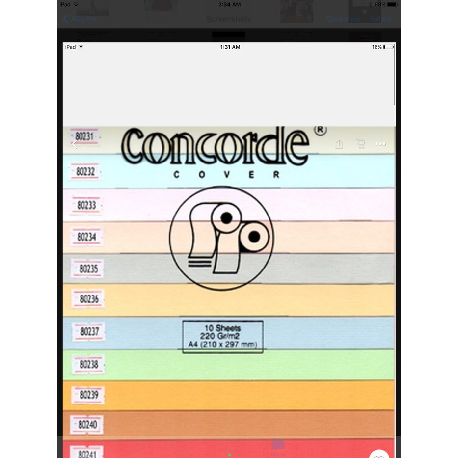 

KERTAS CONCORDE COVER A4-220GR/M2/10SHEETS