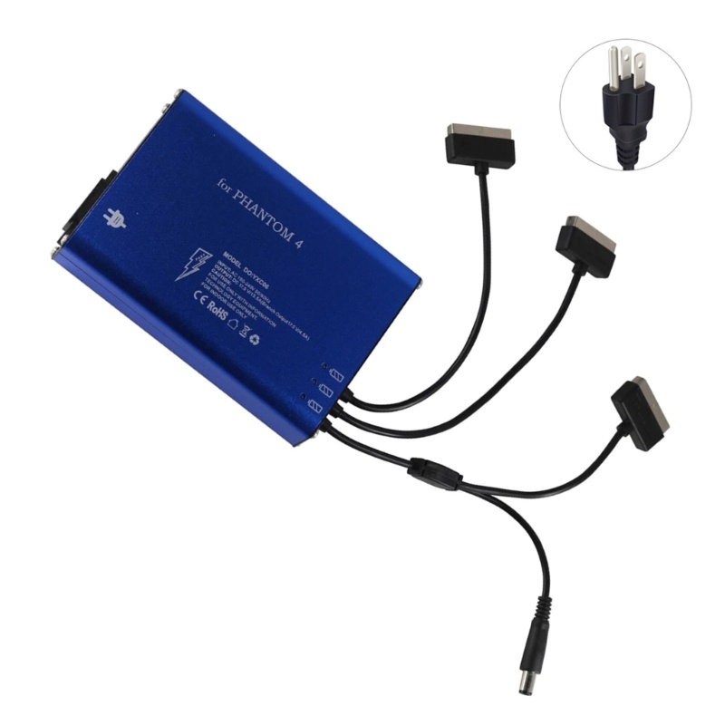 Zzz Hub Charger Baterai Paralel 4 Port Untuk Phantom 4 / 4 PRO / 4 Advanced Power Supply PHA4 V2.0