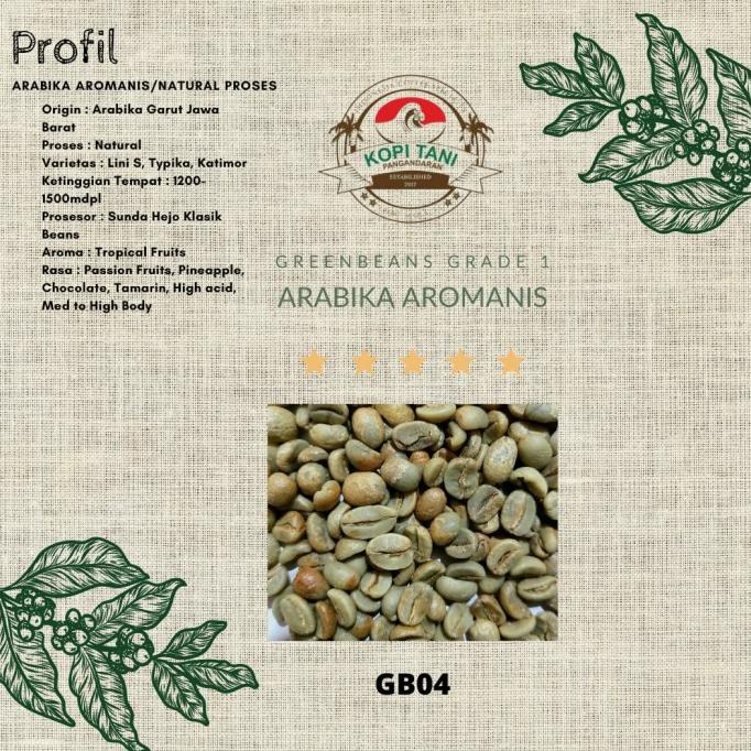 

Greenbeans Kopi Arabika SUNDA AROMANIS Natural Proses