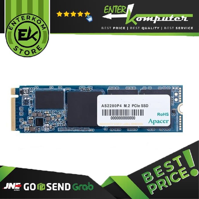 Apacer AS2280P4 512GB M.2 NVME PCIe 3.0 x4