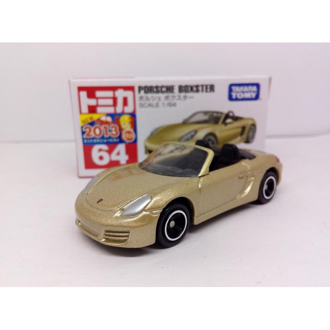 New Item Tomica No 64 Diecast Miniatur Mobil PORSCHE BOXSTER Gold Metalic