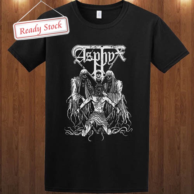 Kaos ASPHYX Band Tshirt Unisex Casual Tees New Cotton Ready Stock [Bisa COD] Siap Kirim