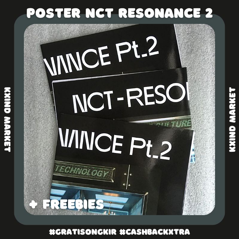 Folded Poster NCT RESONANCE PT 2 / album nct resonance PT 2 / album nct / poster nct