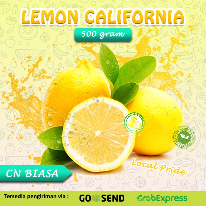 

Jeruk Lemon California 500gram Lokal & Import