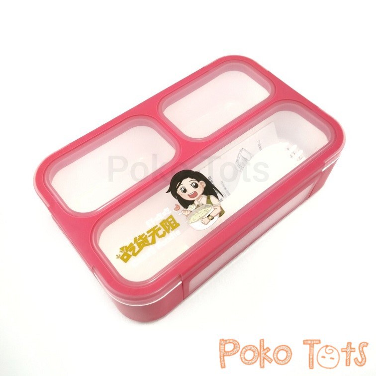 Yoo Yee 606 Lunch Box Kotak Makan Yooyee Mini Bento Bekal Anak Sekat 3