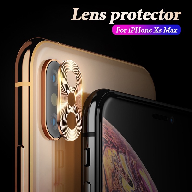 Pelindung Lensa Kamera Bahan Metal Alloy Untuk Iphone Xs Max Xr X 2 7 8 Plus