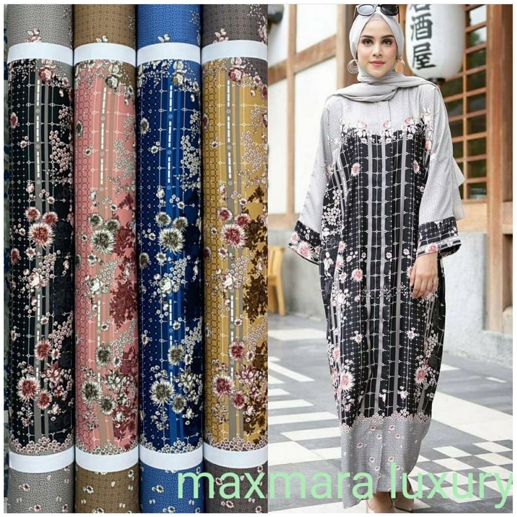 Kain Maxmara Lux Motif Bunga Chrysantium harga per setengah meter