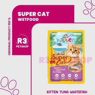 Makanan Kucing basah murah SUPER CAT pouch 85gr All Varian rasa @ 1 dus 12pcs