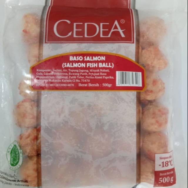 

Cedea salmon ball 500 gram baso salmon