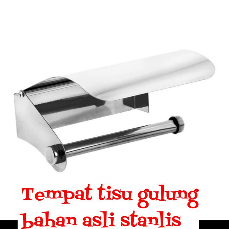 Tempat tisu stanlis tebal